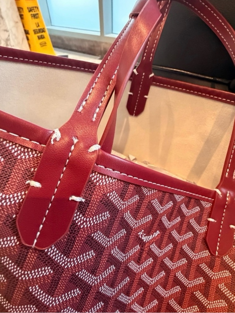 Goyard Burgundy Tote Bag - Picture 2 of 5